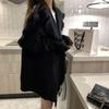 Tassel Knitted Sweater Cardigan Women's Autumn and Winter New Design Sense Niche Loose Lazy Wind Large Lapel Sweater Jacket