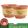 Extra-Large Purple Clay Ceramic Bonsai and Orchid Flower Pot