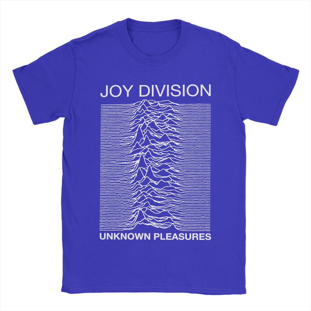 Meeste Joy Division Unknown Pleasures T-särk 100% puuvillast riided Uudne lühikeste varrukatega ümmarguse kaelusega T-särgid Graafilise trükiga T-särgid