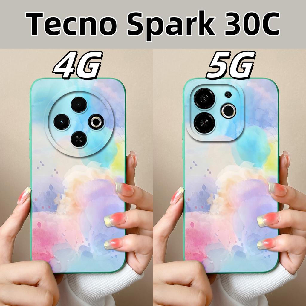 Various Style Cover For Tecno Spark 30 Pro 30C Phone Case For Tecno Spark30 30 C 4G 5G Soft Liquid Silicone Anti Drop Back Cover