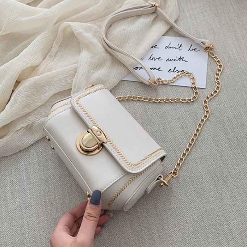 

Модная сумка женская цепочка хипстерская сумка через плечо маленькая квадратная сумка One Size