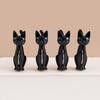 4 pezzi/set creativo gatto cartone animato borsa clip forte plastica molletta da bucato forma calzini mollette appese morsetti lavanderia portafoto
