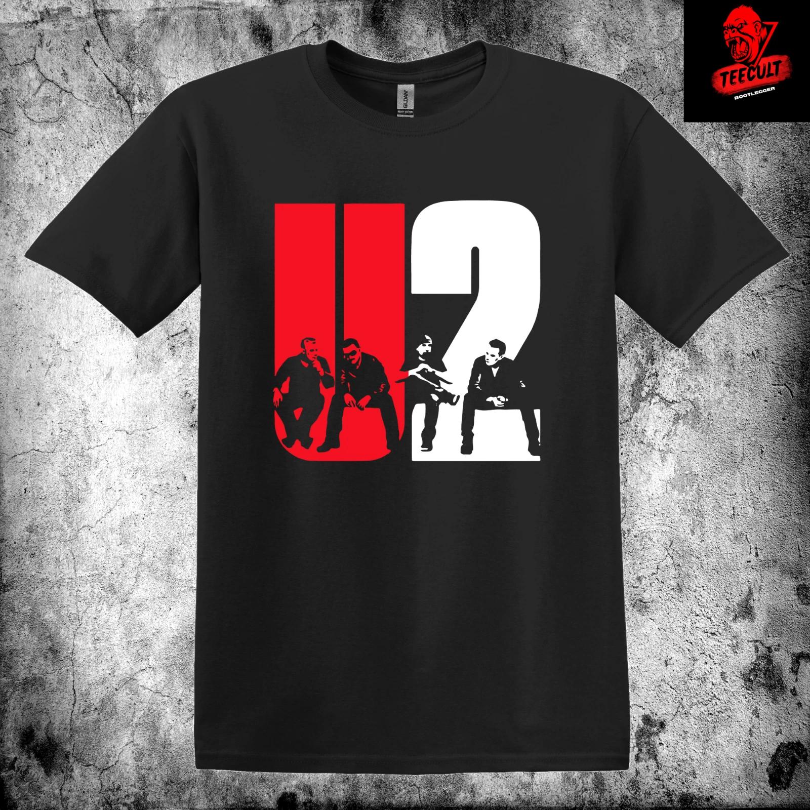 Men s and Women s T-shirts U2 Classic Rock Band Tee Unisex Heavy Cotton Premium L