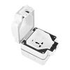 IP66 Grade Weatherproof Outdoor Waterproof Electric Switches and Sockets Protect Boxs Waterproof Outdoor Charging Socket Box