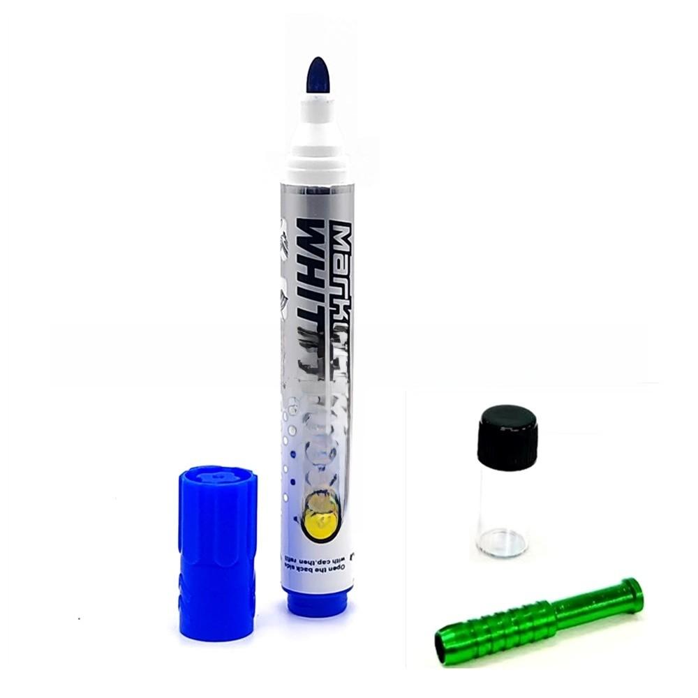 Capsule Storage Container For Markers And Pens With Discreet Hidden Compartment For Personal Money