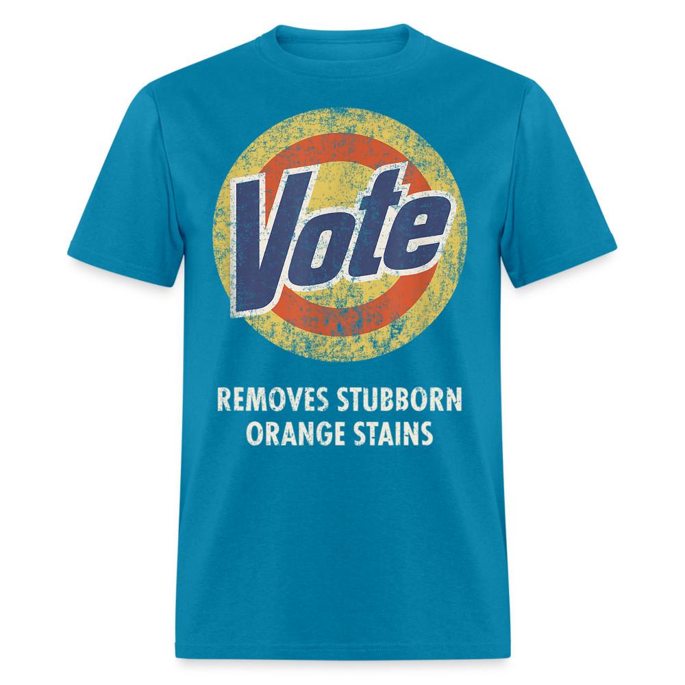 

Anti-Trump Vote Shirt Removes Stubborn Orange Stains Funny Detergent T-Shirt L