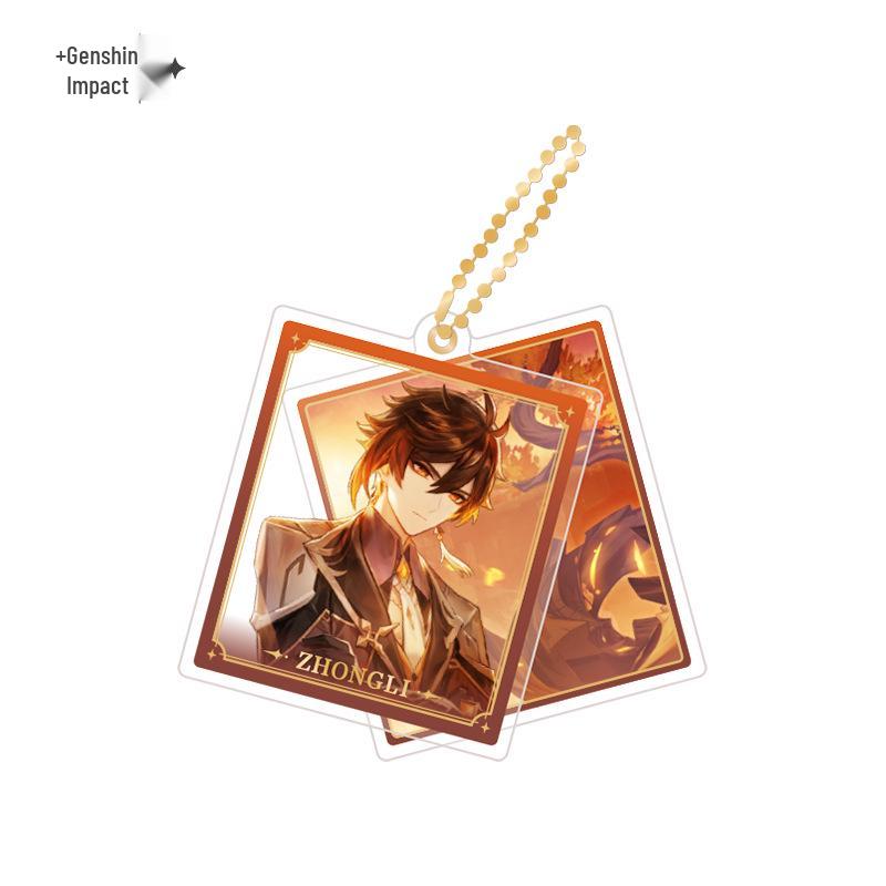 In Stock: Genshin Impact Character Badges & Keychains - Furina & Kazuha Series