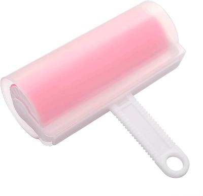 Plastic Lint Roller with Clear Cover Washable and Reusable Lint Remover Extra Sticky Lint Remover Roller for Clothes