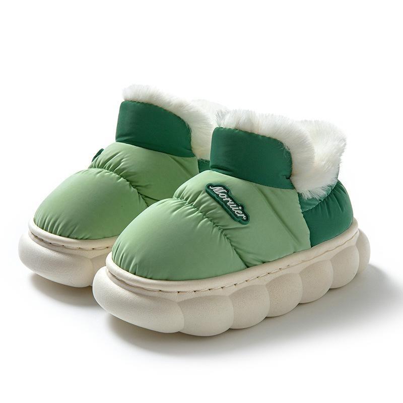 Children Home Use Thick Non Slip Down Shoes