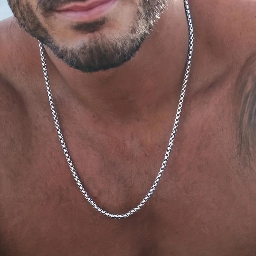 

Ожерелье из нержавеющей стали Уличная модная хип-хоп бижутерия для мужчин Подарок Циркон