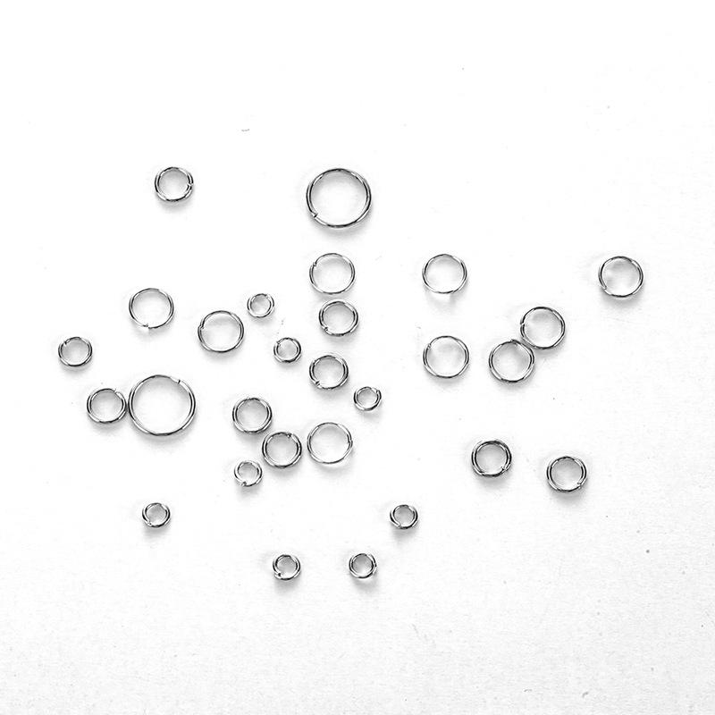 Metal Open Ring, Iron Ring 1200Pcs Boxed Flat Single Ring Open Ring Iron Ring