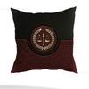 Lawyer Unique Justice Pillow Case Square Double-Sided Printing Short Plush Sofa Cushion Cover Bedroom Bedside Pillow