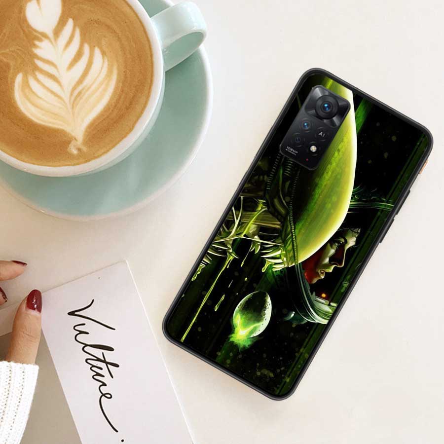 COOL A-Alien Xenomorph Phone Case For Redmi 13C 14C Note 13 14 Pro 5G Plus 12 12C 10 10A 10C 9 9A 9C 9T 8 8A K70 Pro Xiaomi Cove