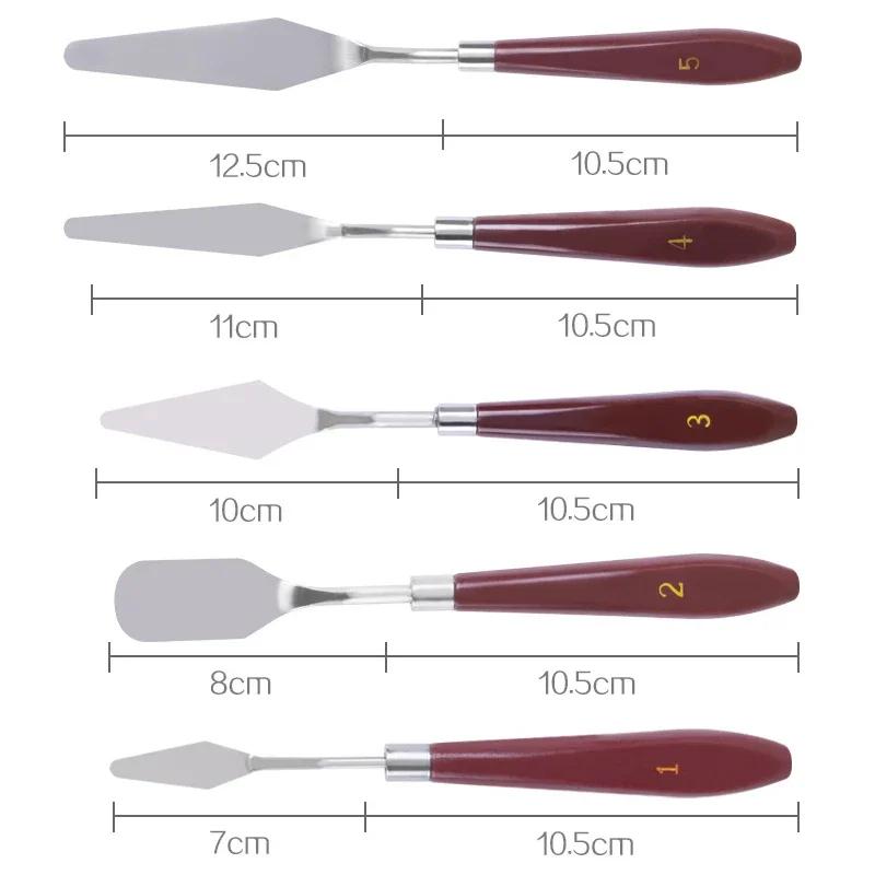 1/5pcs Cake Spatula Set Stainless Steel Butter Creamer Smooth Cake Metal Spatula Baking Pastry Decoration Tools