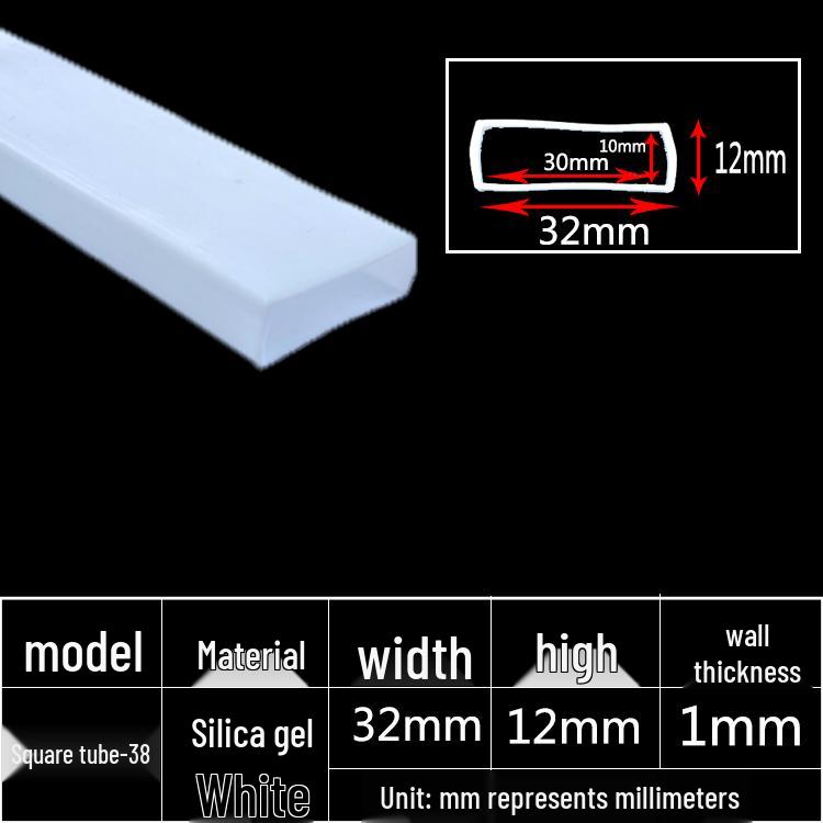 High-Temperature Resistant Silicone Square Tubing: Durable, Customizable, Aging-Resistant Rubber Sheath and Hollow Sealing Strip.