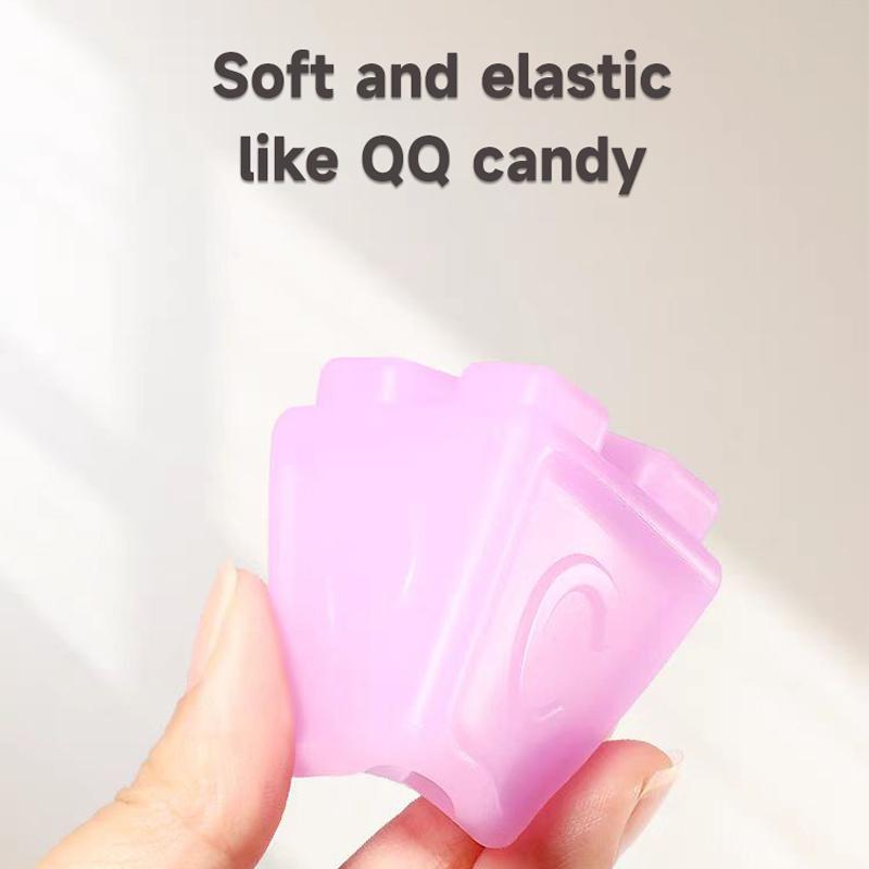 6Pcs Baby Children Soft Plastic Blocks Infants Young Children's Cognitive Relief Soft Rubber Block Can Chew Silicone Blocks Toy