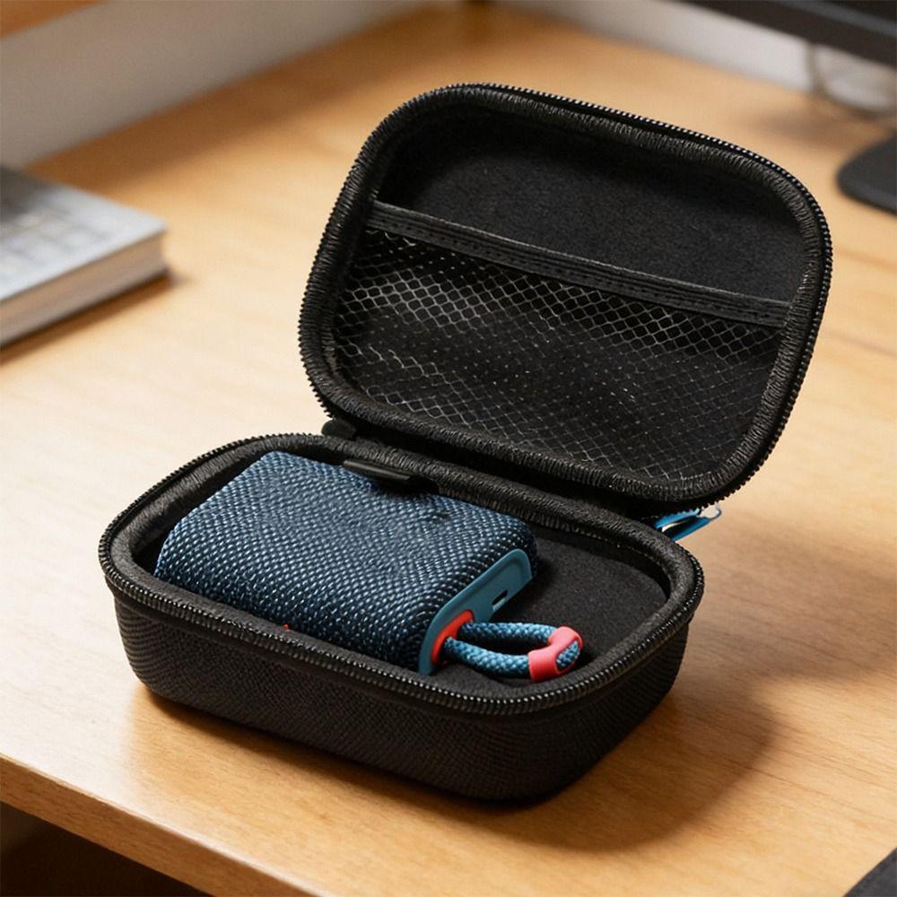 Portable Hard Shell Speaker Carrying Case Shockproof Durable Organizer Case Water Resistant Storage Bag for JBL Flip/Go Travel