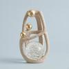 Abstract Human Sculpture Modern Resin Crystal Speckled Statue
