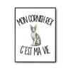 Poster My Cornish Rex Is My Life | Photo Paper Poster 310 G Pearlescent Finish Size A3 | Wall Decoration Living Room Bedroom
