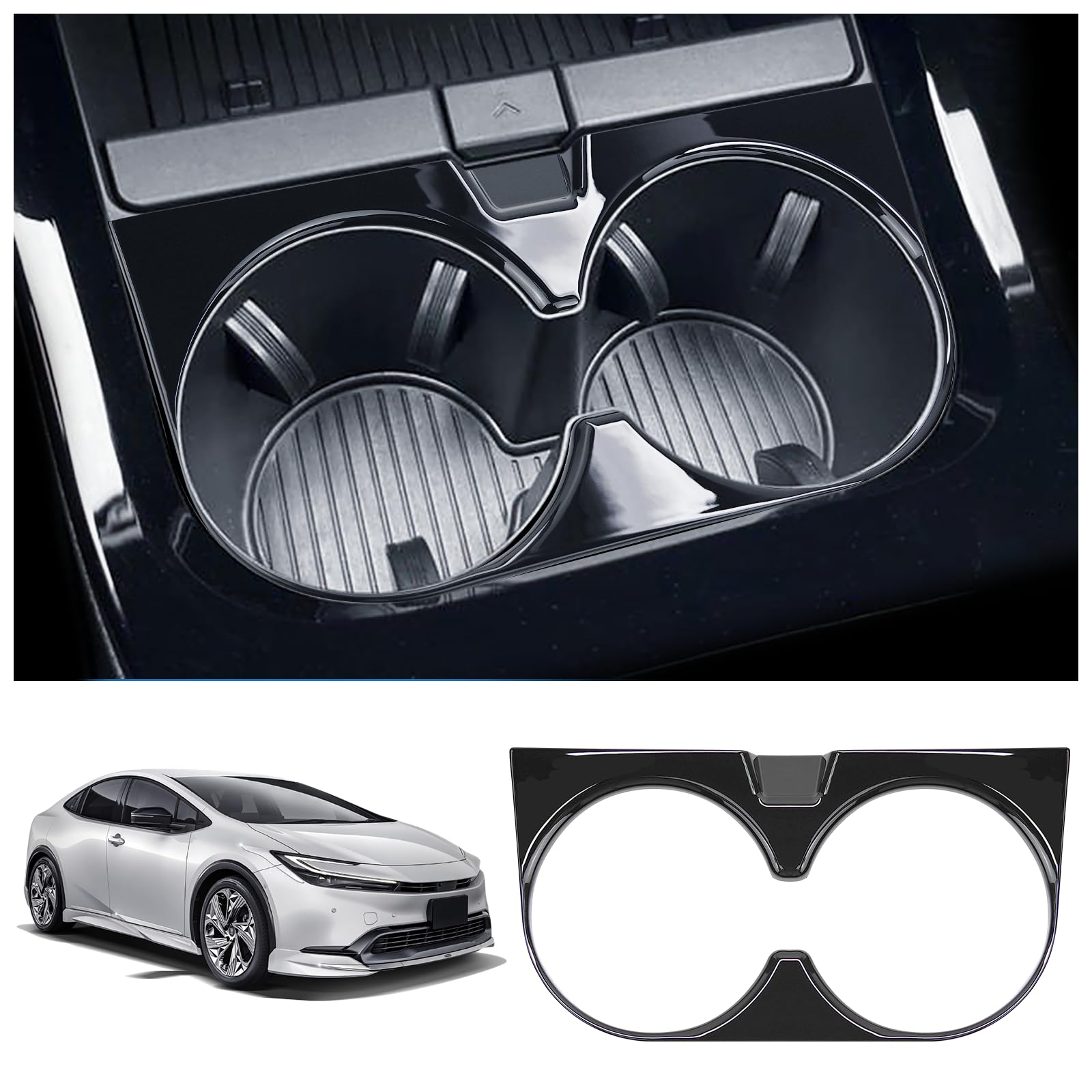 

Sanquuqoo Toyota Prius 60 Series Accessory Drink 5th Generation Prius 60 Series Accessory Console Cup Holder Panel Exclusive Cup Holder Interior чёрный