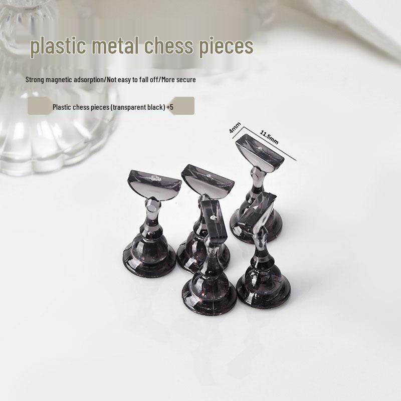 Fairy Aurora Iridescent Nail Art Practice Base & Holder: Thickened Acrylic Magnetic Display Stand