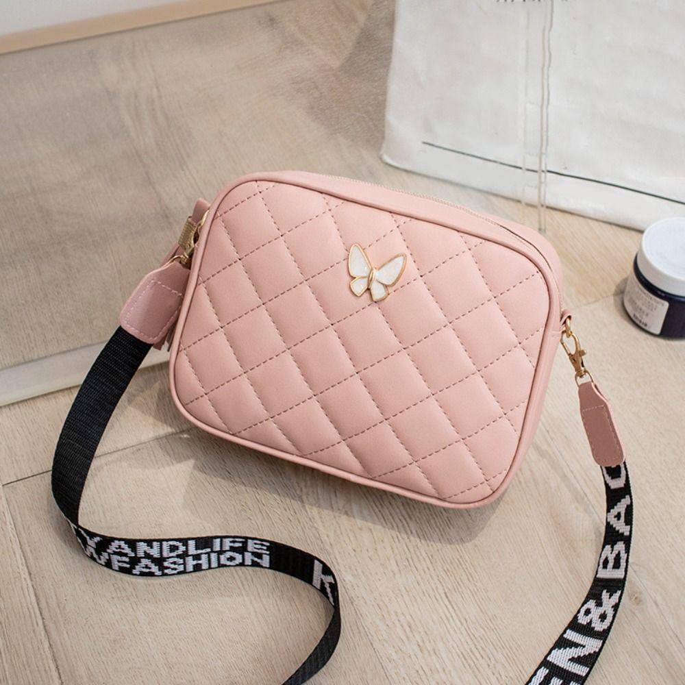 Einzelne Schulter Damen Handtaschen Täglich Quaste Zubehör PU Leder Messenger Bag Schmetterling Tags Umhängetasche Mädchen