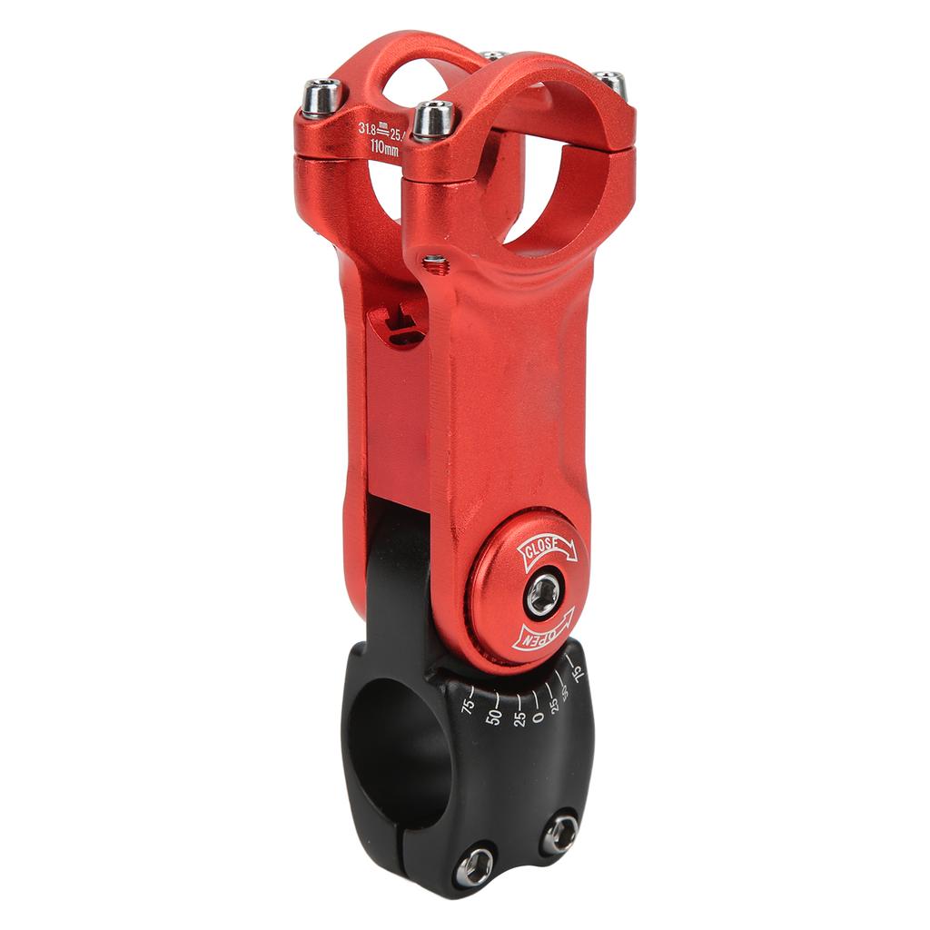Bike Hollow Stem CNC Machining   Handlebar Extender for Mountain Road Bike Red and Black