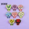 Sophisticated Coat Accessory Bouquet Brooch Pin for Women, Enamel Romantic Flower Jewelry, Durable Women Zinc Alloy Floral Lapel Coats Dresses