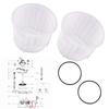 P6663 Strainer Basket and P6664 O Ring Two Piece Replacement for Hayward Pool Pump Models For 58397 58515 58516