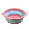 Colorful Multi-Functional Foldable Washbasin: Durable, Compact, Portable, and Easy to Store Plastic Basin for Dormitory Use