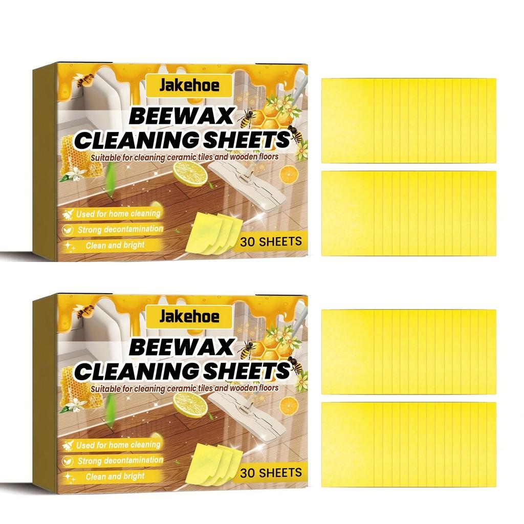 30/60pc Cleaning Sheets for Powerful Decontamination-Suitable for Home Cleaning,Strong Decontamination and Restoring Floor Gloss