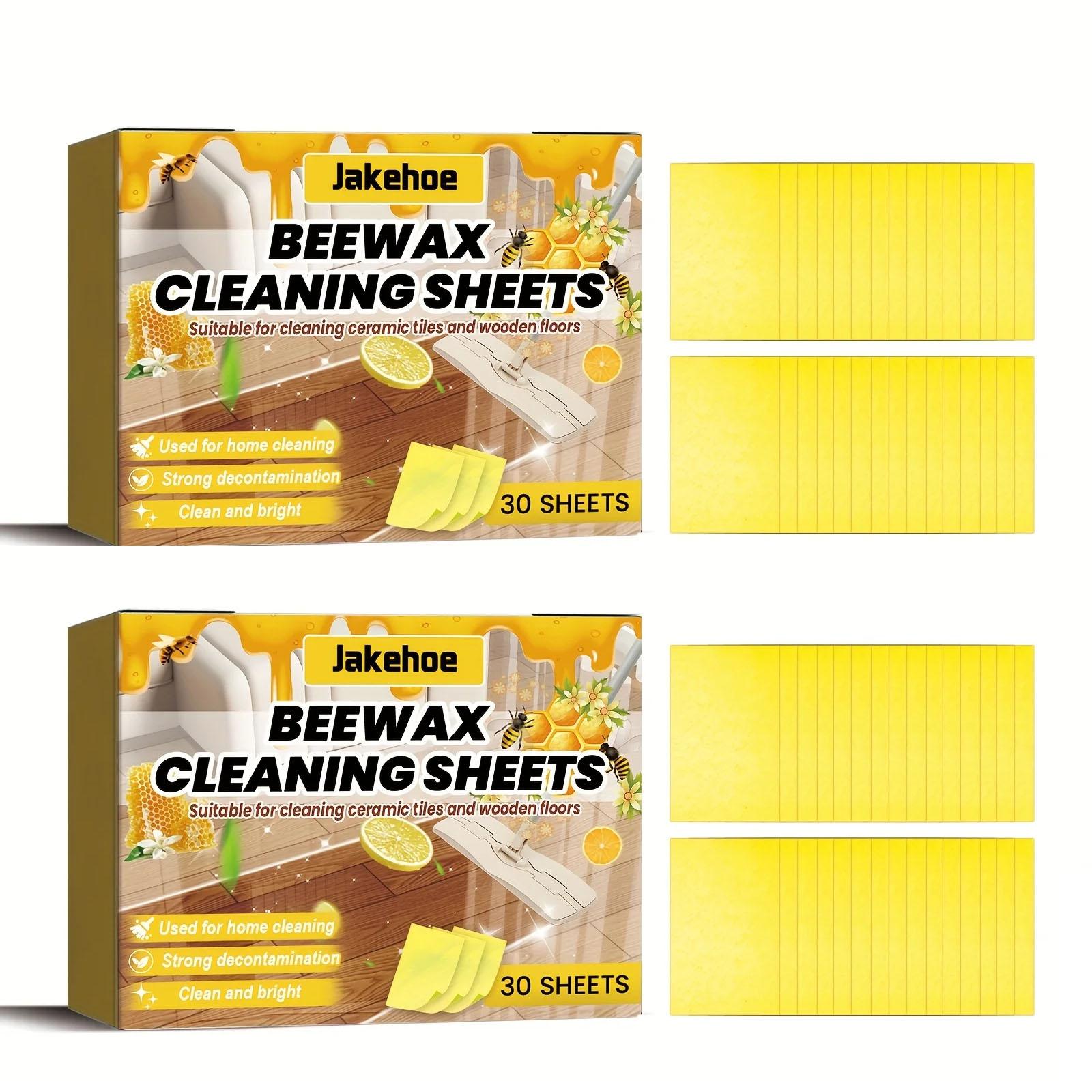 

30/60pc Cleaning Sheets for Powerful Decontamination-Suitable for Home Cleaning,Strong Decontamination and Restoring Floor Gloss 2 Box(60 Sheets)