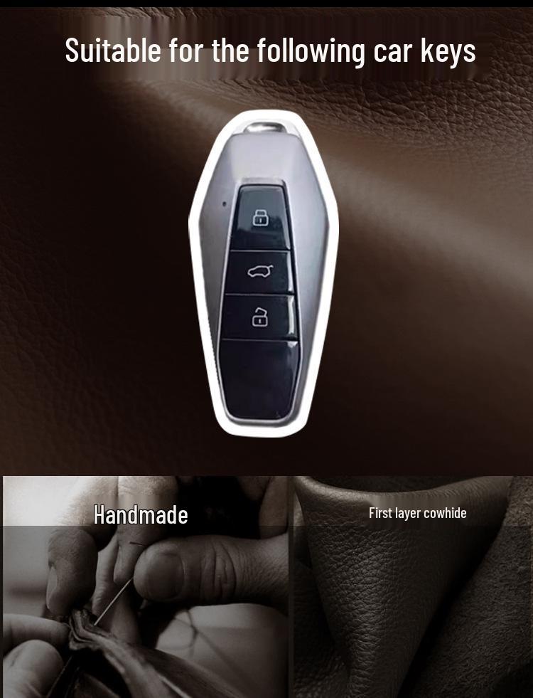 Chery iCAR03 Key Cover 2024 - New Energy Modified Cowhide Jetour Accessory