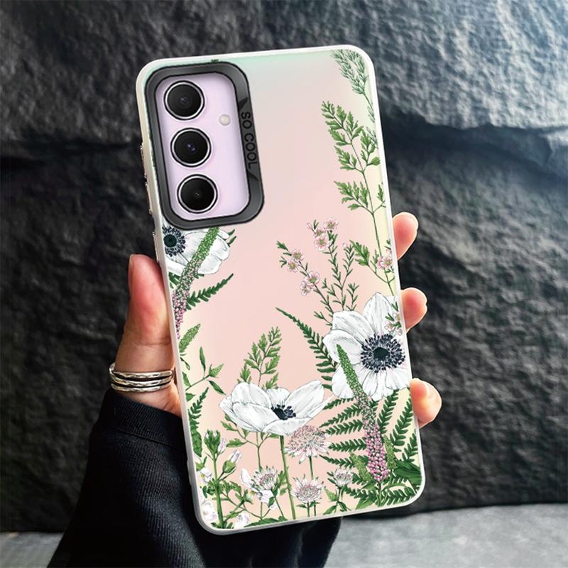 Phone Case For Samsung S24 Ultra S23 Plus S22 S21 S20 FE A55 A54 A53 A35 A34 A32 A25 A24 A15 A14 A13 5G Shockproof Bumper Gradient Aurora Cover