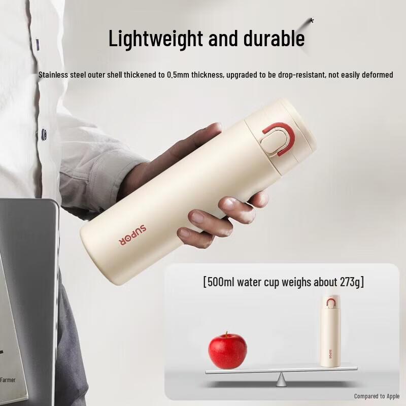 Supor Portable One-key Open Insulated Tea Cup