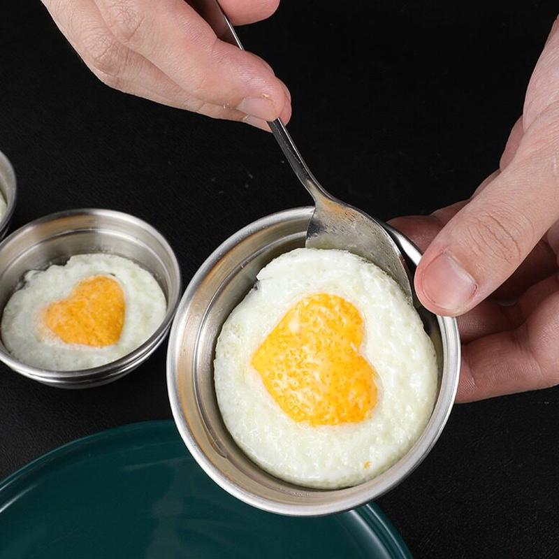 Stainless Steel Egg Steamer Household Multi-Functional Round Boiled Egg Kitchen Utensils
