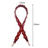 105cm Leather Bag Strap Flower Rivet Crossbody Shoulder Straps Replacement for Women Fashion Handbag Handle Purse Bag Acessorios