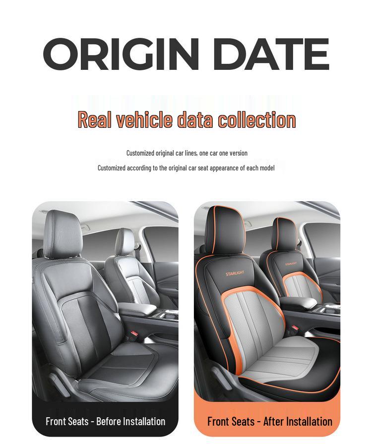Wuling Xingguang Full Leather Car Seat Cushion - Universal Four-Season Model for Five-Seater