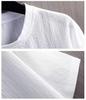 T-shirt d'été en lin pour homme en soie glacée, coupe ample, manches courtes tendance 2023