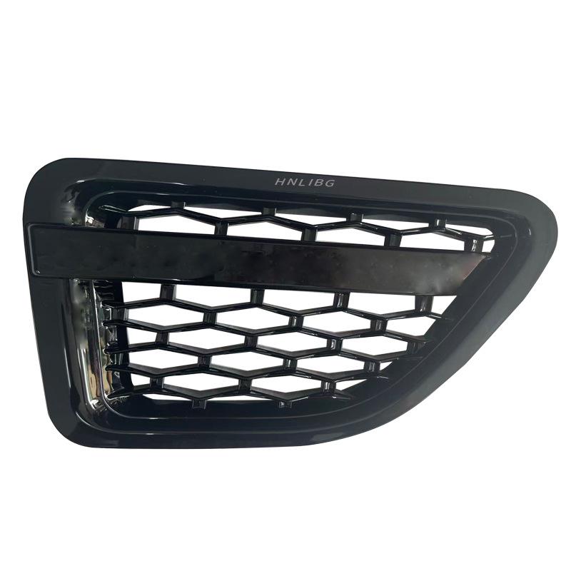 Pasuje na Land Rover Range Rover Sport 2006 Boční větrací otvor blatníku: Šedý okraj, Stříbrná síťovina, Stříbrný pruh, Celý černý.