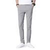 Summer Thin New Men'S Ice Silk Casual Pants Fashionable And Versatile Elastic Slim Straight Leg Small Leg Pants Men'S Pants
