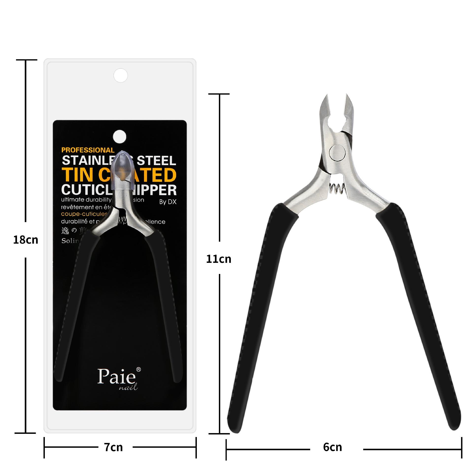 

Нержавеющая сталь Противоскользящие Кусачки для ногтей и кутикулы Плоскогубцы Средство для удаления отмершей кожи Маникюрные кусачки Ножницы Инструмент для педикюра и подстригания ногтей чёрный