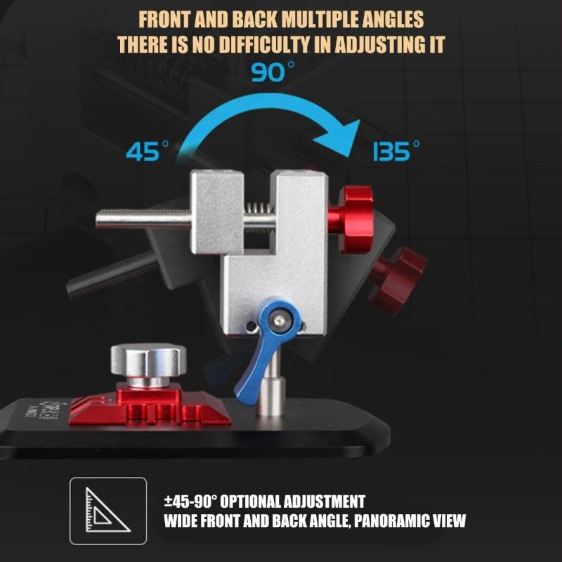Compact Multiple Angle Adjustable Holder Fixtures For Crafting Work DIY Projects Featuring Metal Material And Small Size