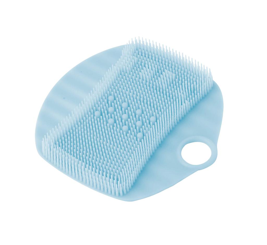Towa Sangyo Body 15 X X Silicone Foot Brush Brush, Blue, Approx. 15.8 1.8 Cm,