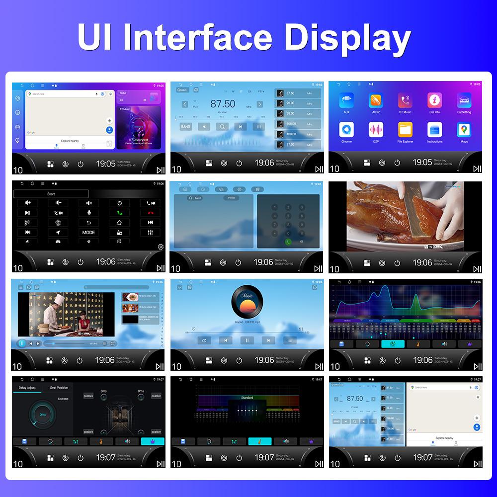 2Din 10.1inch Carplay Android Auto Ips Screen Mirror Link Car Radio WIFI GPS DSP Autoradio Multimedia Player