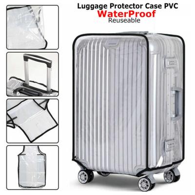 Luggage Cover Waterproof PVC Black Trim/ Fully Transparent Suitcase Protective Case For Travel Home 20/22/24/26/30inches