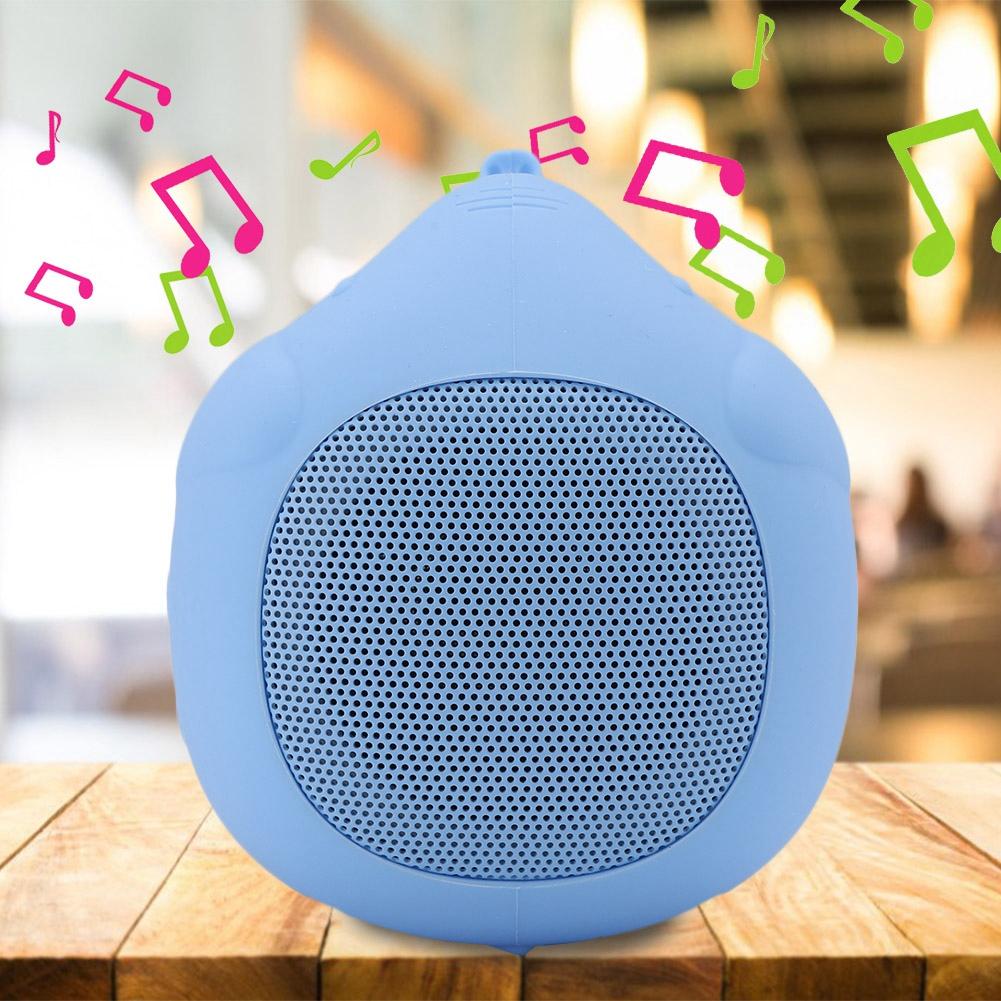 Cute Pet Elephant Shaped Portable Wireless Bluetooth 5.0 Speaker 400mAh Stereo with MIC (Blue)