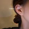 1 Pc Stainless Steel Unisex Women Men Round Crystal Zircon Ear Studs Earrings 4 Prong Tragus Cartilage Piercing Fashion Jewelry