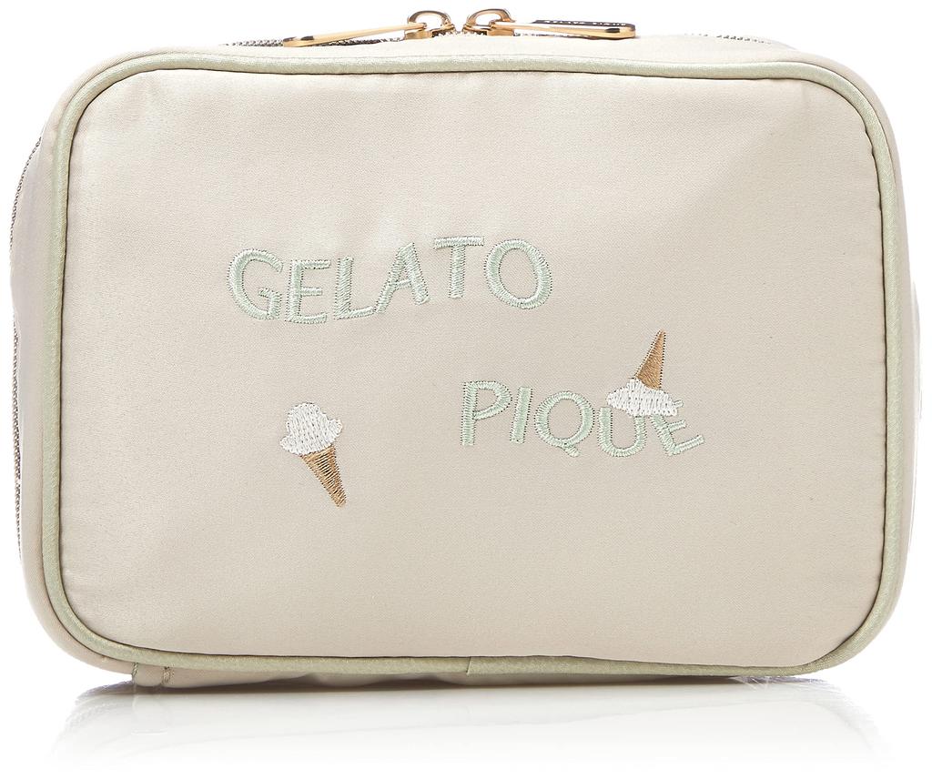 Ice Logo Embroidered Square Pouch [Gelato Pique]