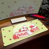 Mousepad Large Kawaii Cats Mouse Pad White XXL PC Gamer Gaming Desk Mat Setup Office Computer Big Accessories Desk Mousepads